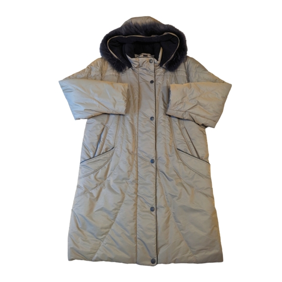 STYLA taupe winter coat XL - Picture 2 of 11